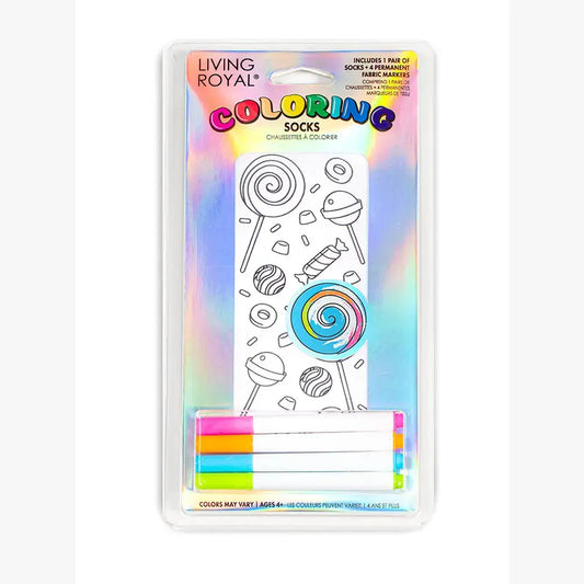 DIY Coloring Kit - Sweet Treats - Ankle Socks
