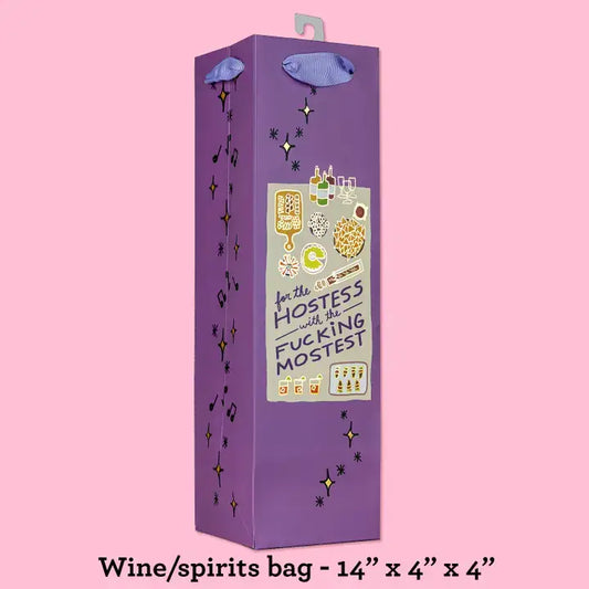 Hostess With the Fucking Mostest - Deluxe Wine Gift Bag