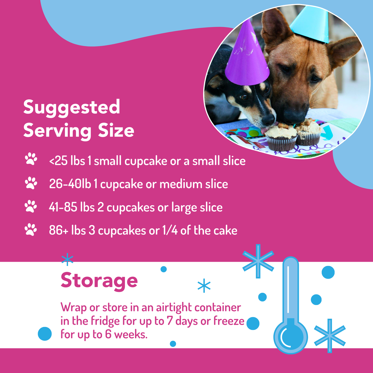 Puppy Cake - Dog Birthday Cake Mixes with Icing - Peanut Butter