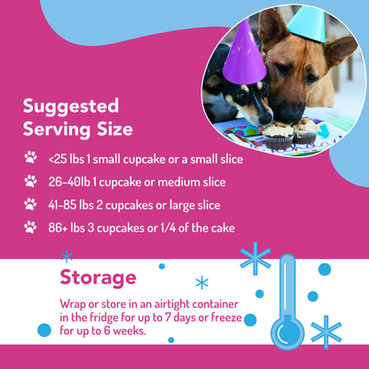 Puppy Cake - Dog Birthday Cake Mixes with Icing - Peanut Butter