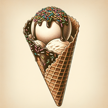 Dipped Waffle Cone - Scoops