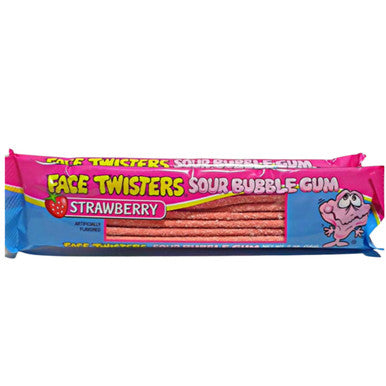 Face Twister - Sour Strawberry Bubble Gum