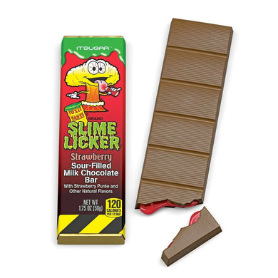 Slime Licker - Strawberry Filled Chocolate Bar