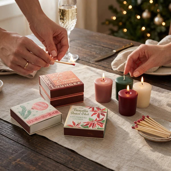 Vintage Christmas Cocktail Bar Sayings - Extra Large Matchbox