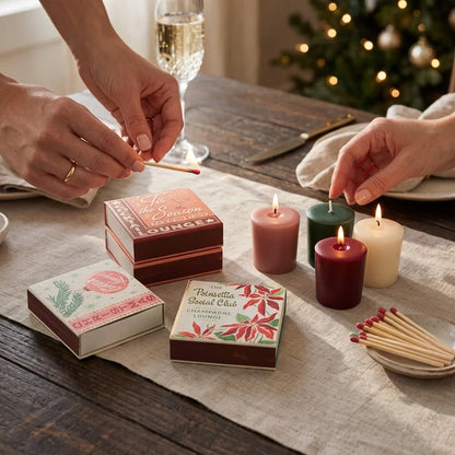 Vintage Christmas Cocktail Bar Sayings - Extra Large Matchbox