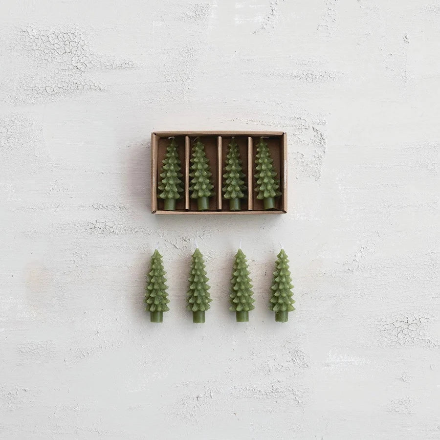 Tree - Bottle Taper Pillar Candle