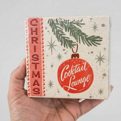 Vintage Christmas Cocktail Bar Sayings - Extra Large Matchbox