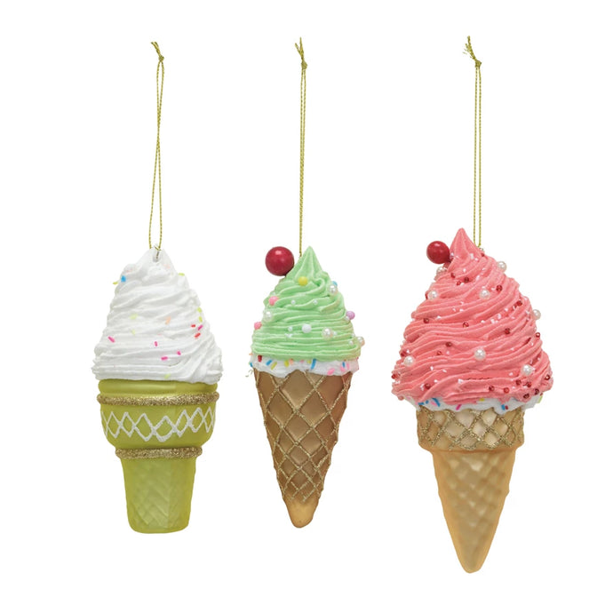 Ice Cream Cone - Ornament