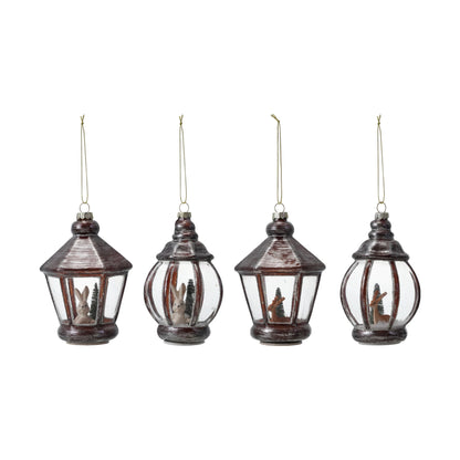 Glass Lantern - Ornament - Assorted Styles