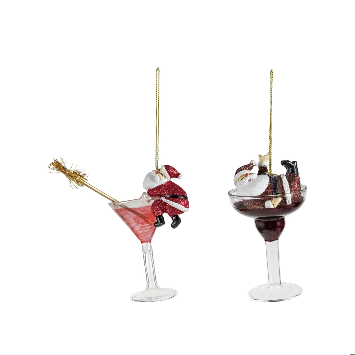Tipsy Santa - Ornament