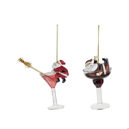 Tipsy Santa - Ornament