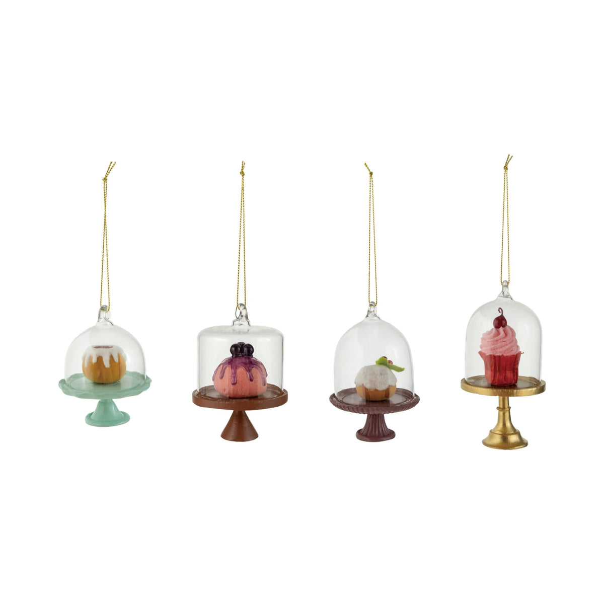 Glass Cloche Treat - Ornament - Assorted Styles