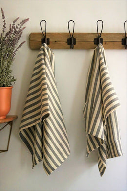 Turkish Kitchen Towel - Gray Stripes