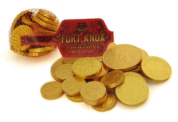Fort Knox - Large Bag Milk Chocolate Gold Coins - Ganje’s
