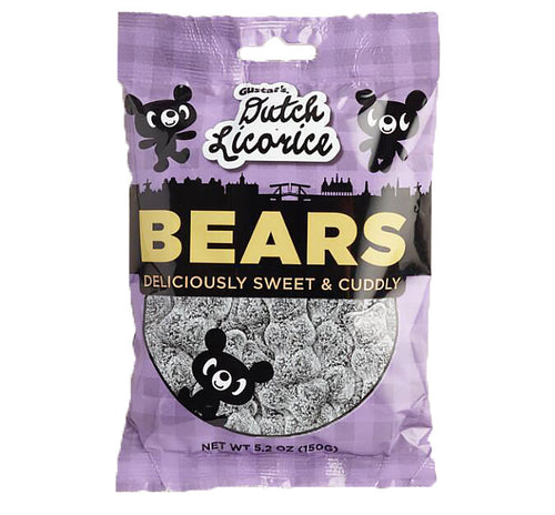 Gustafs - Dutch Black Licorice -  Sugared Bears - Ganje’s