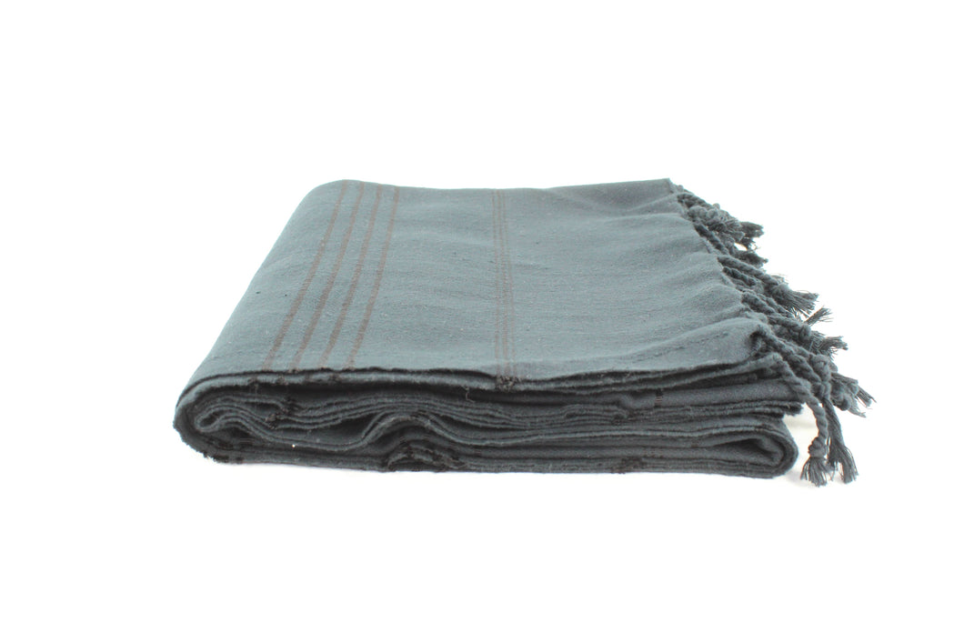 Black Striped - Turkish Peshtemal Towel