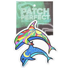 2 Dolphins - Iron On Patch
