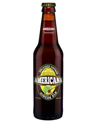 Americana - Honey Lime Ginger Ale Soda - Ganje’s