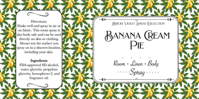Banana Cream Pie - Bricky Violet -Room & Linen Spray