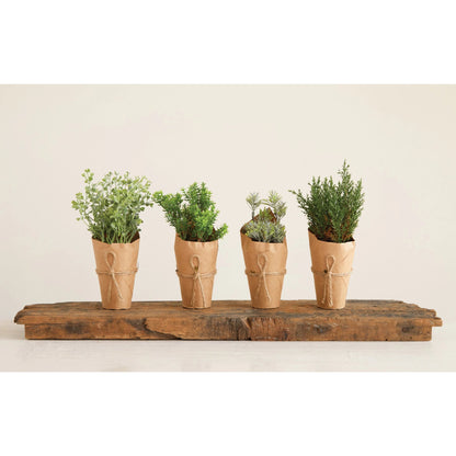 Faux Holly | Paper Pot