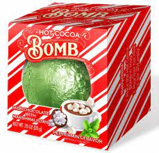 Hot Cocoa Ball Bomb - Peppermint Milk Chocolate with Marshmallows