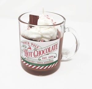 North Pole Hot Chocolate Peppermint Candle