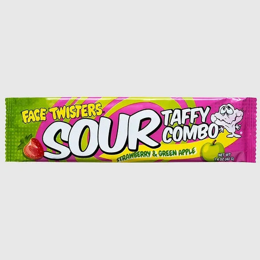 Face Twister - Sour Taffy - Strawberry & Green Apple