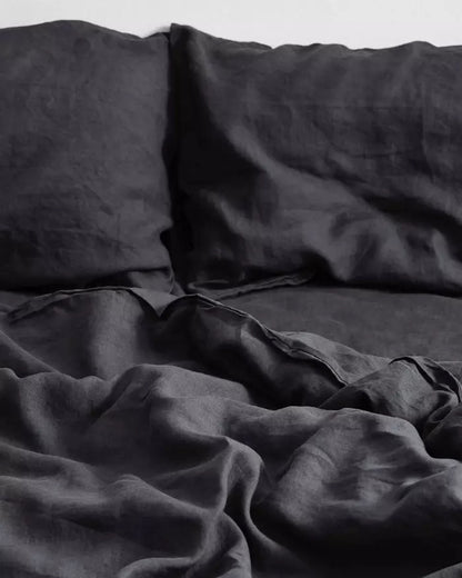 French Linen Sheet Set - Charcoal - Ganje’s