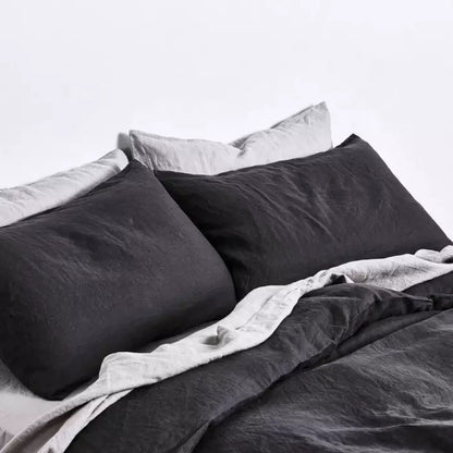 French Linen Sheet Set - Charcoal - Ganje’s