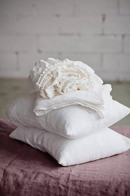 French Linen Sheet Set - White - Ganje’s