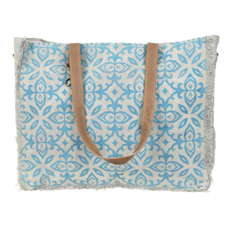 Damask Tote Shoulder Bag