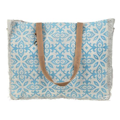 Damask Tote Shoulder Bag